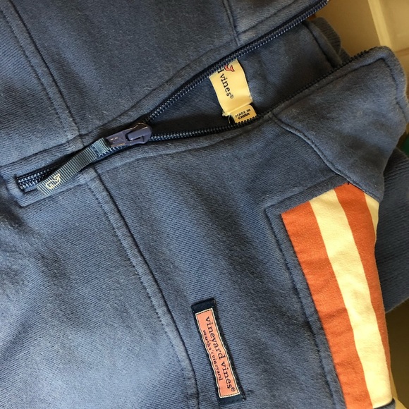 Vineyard Vines American Flag Shepshirt Quarter Zip - Picture 7 of 8